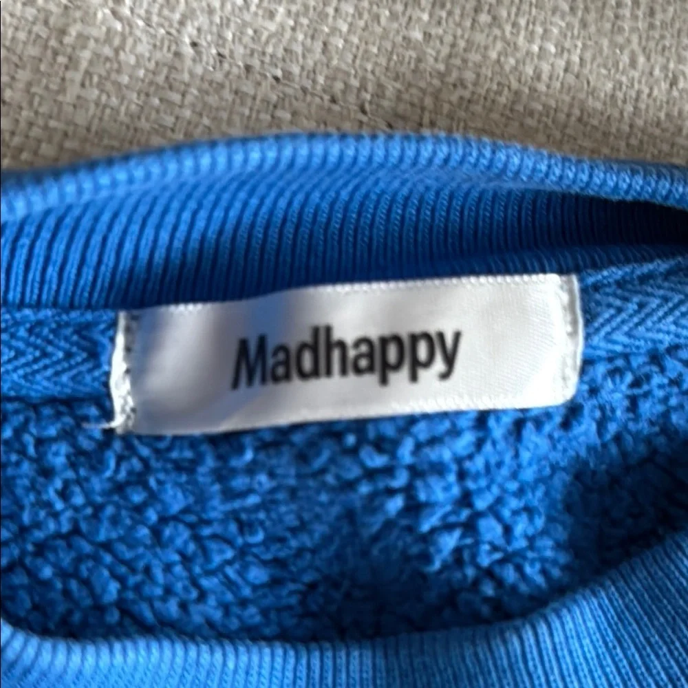 Madhappy Blue Crewneck - COZY and super soft! - Picture 2 of 4